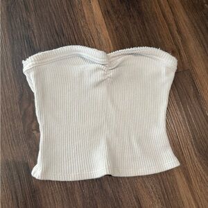 Urban Outfitters White Ribbed Tube Top